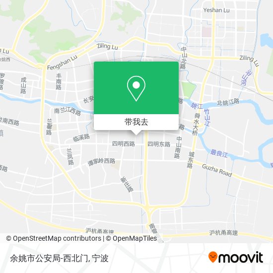 余姚市公安局-西北门地图