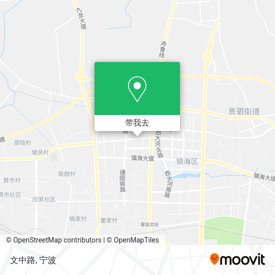 文中路地图