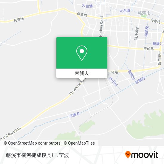 慈溪市横河捷成模具厂地图
