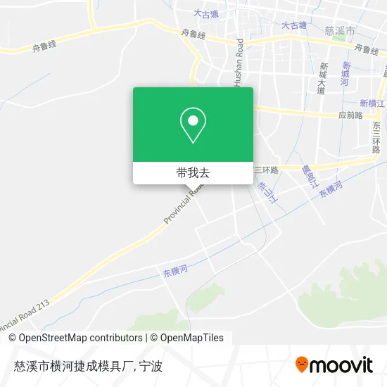 慈溪市横河捷成模具厂地图