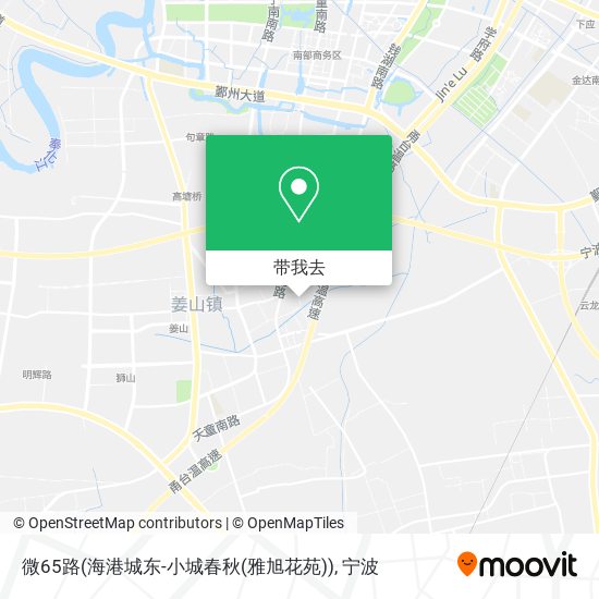微65路(海港城东-小城春秋(雅旭花苑))地图