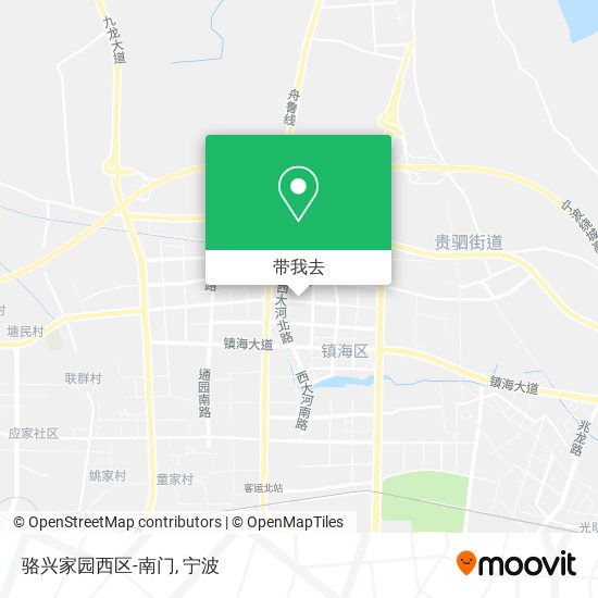 骆兴家园西区-南门地图