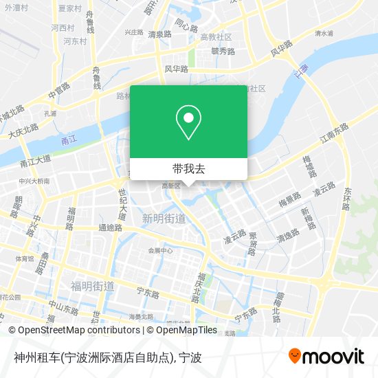 神州租车(宁波洲际酒店自助点)地图