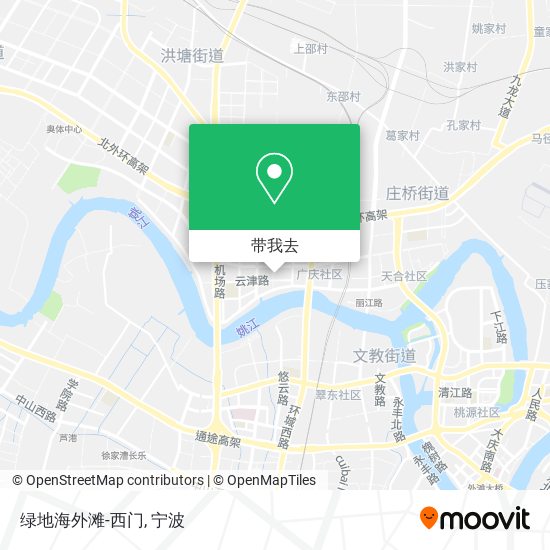 绿地海外滩-西门地图