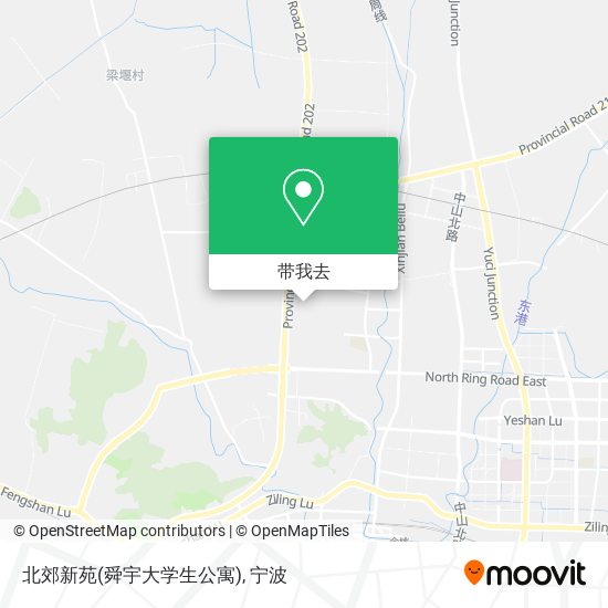 北郊新苑(舜宇大学生公寓)地图