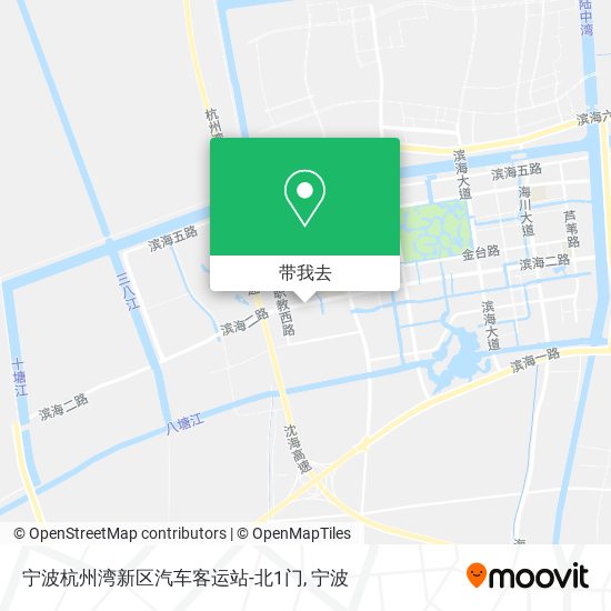 宁波杭州湾新区汽车客运站-北1门地图