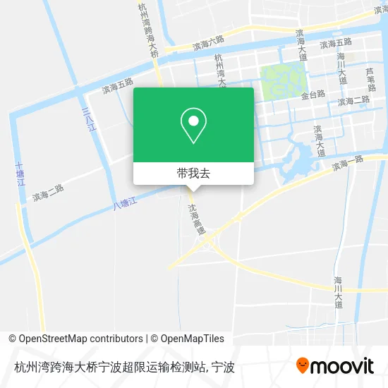 杭州湾跨海大桥宁波超限运输检测站地图