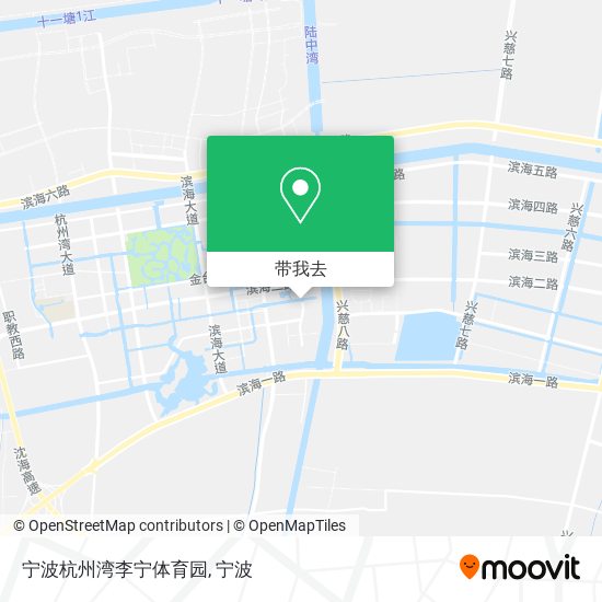 宁波杭州湾李宁体育园地图