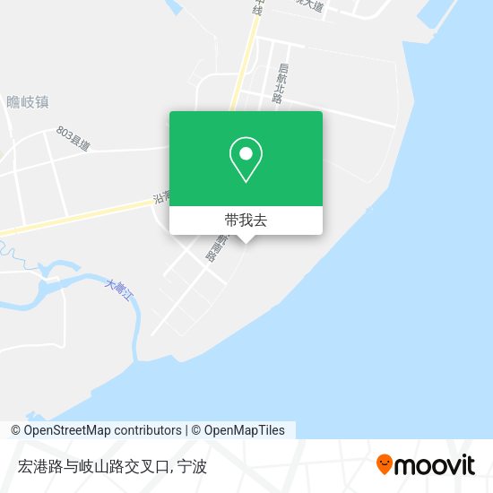 宏港路与岐山路交叉口地图