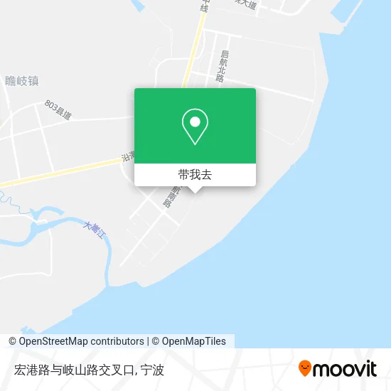 宏港路与岐山路交叉口地图