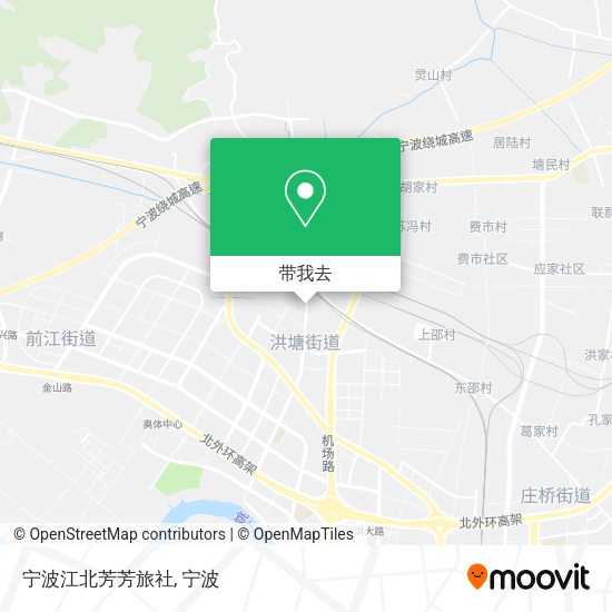 宁波江北芳芳旅社地图