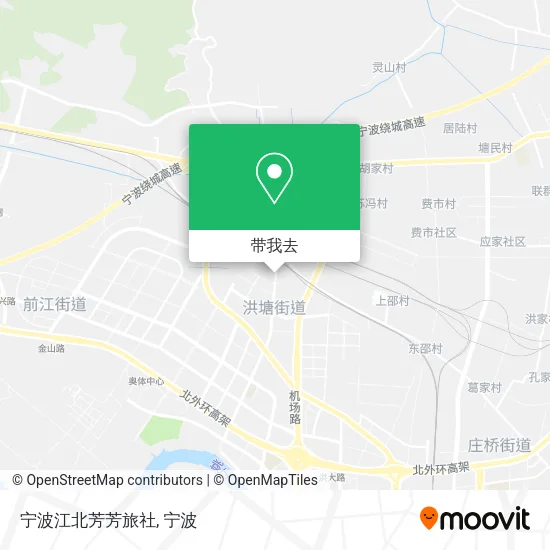 宁波江北芳芳旅社地图
