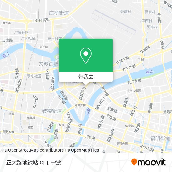 正大路地铁站-C口地图
