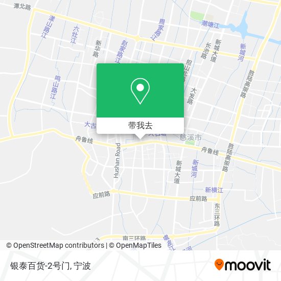银泰百货-2号门地图