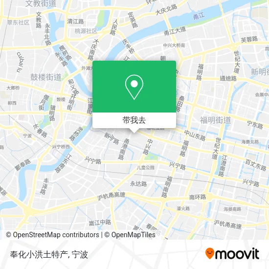奉化小洪土特产地图