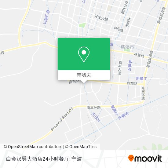 白金汉爵大酒店24小时餐厅地图