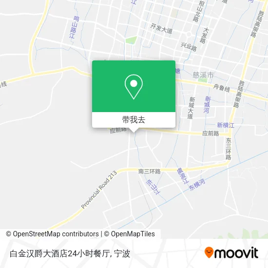 白金汉爵大酒店24小时餐厅地图