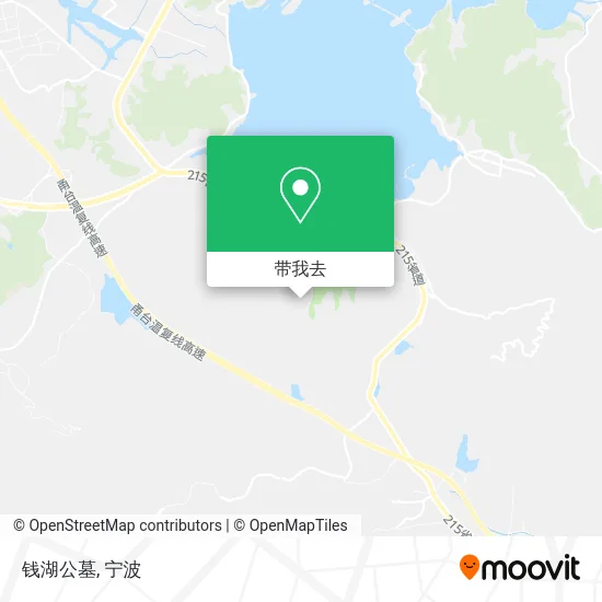 钱湖公墓地图