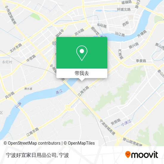 宁波好宜家日用品公司地图