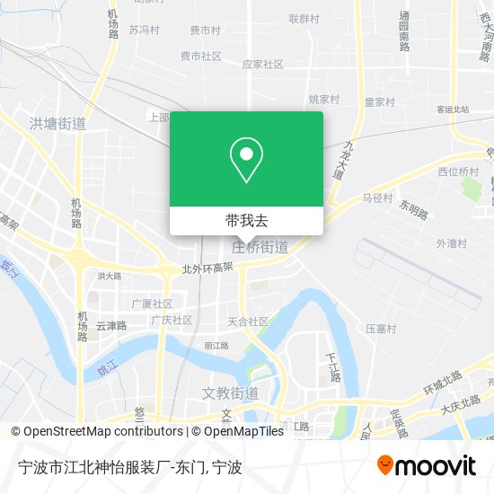 宁波市江北神怡服装厂-东门地图