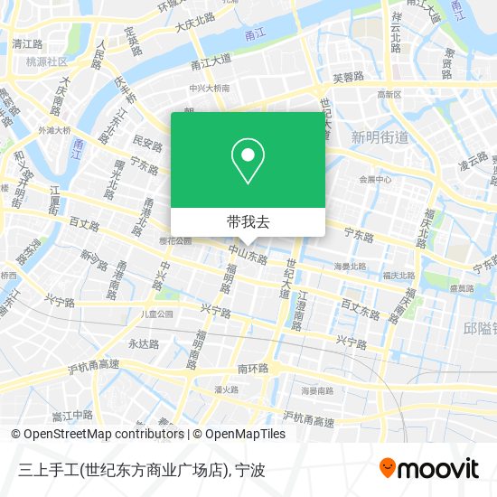 三上手工(世纪东方商业广场店)地图