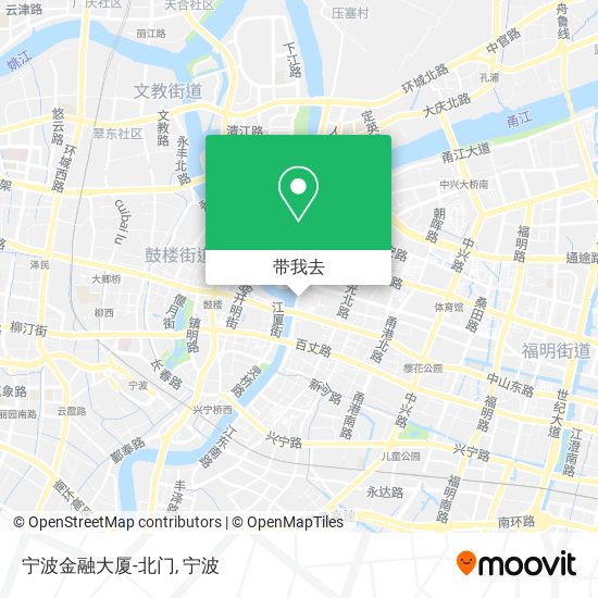 宁波金融大厦-北门地图