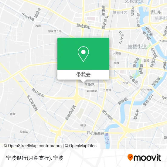 宁波银行(月湖支行)地图