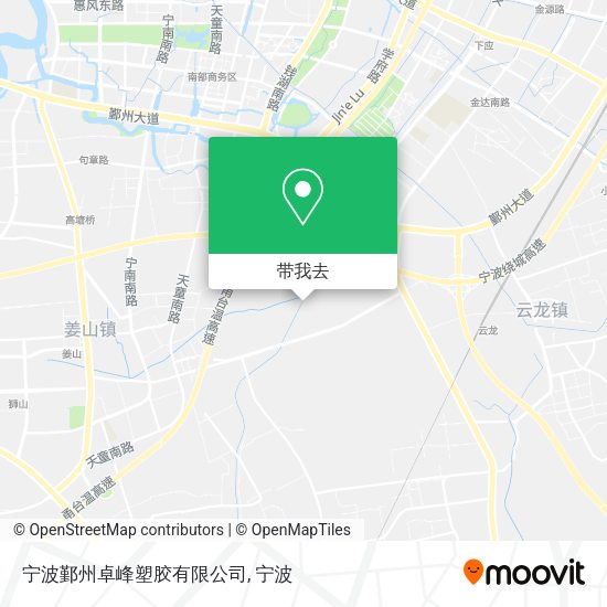 宁波鄞州卓峰塑胶有限公司地图