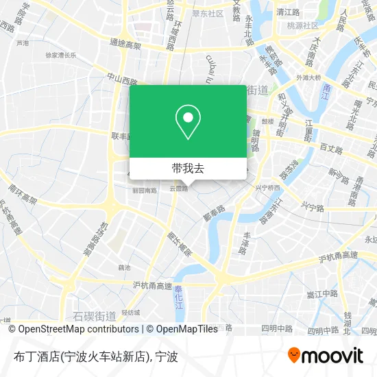 布丁酒店(宁波火车站新店)地图