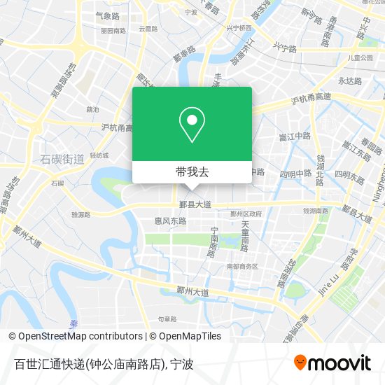 百世汇通快递(钟公庙南路店)地图