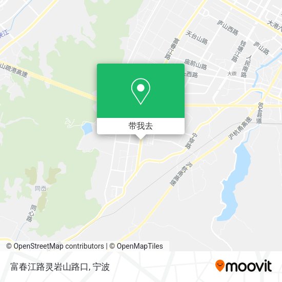富春江路灵岩山路口地图