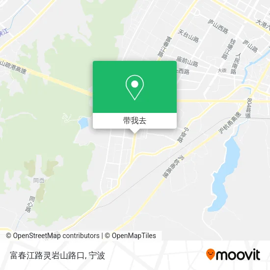 富春江路灵岩山路口地图