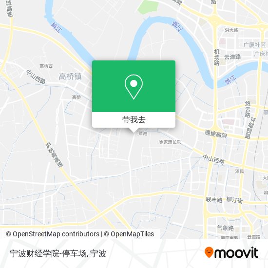 宁波财经学院-停车场地图