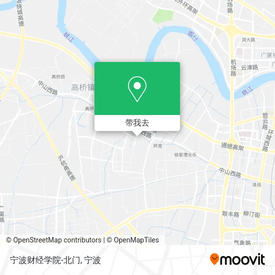 宁波财经学院-北门地图