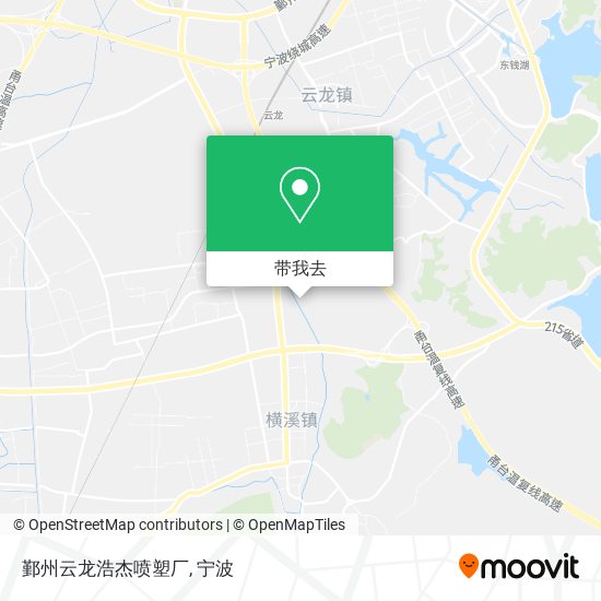 鄞州云龙浩杰喷塑厂地图