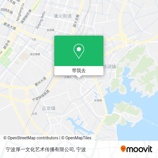 宁波厚一文化艺术传播有限公司地图