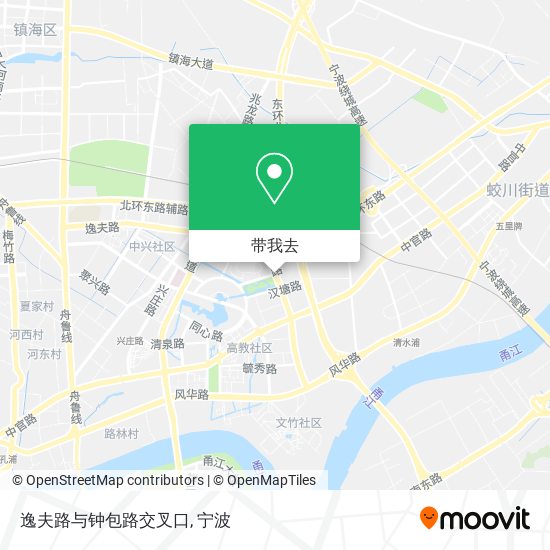 逸夫路与钟包路交叉口地图