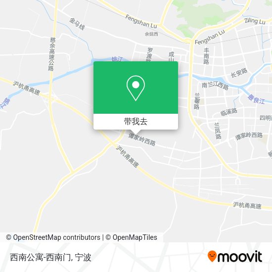 西南公寓-西南门地图