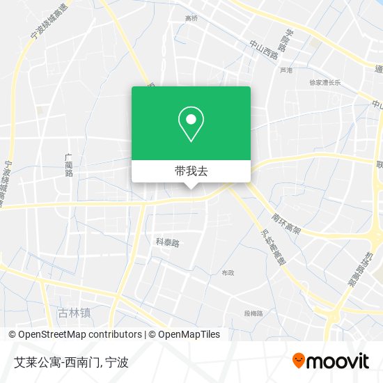 艾莱公寓-西南门地图