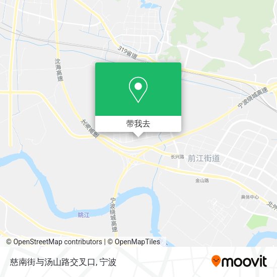 慈南街与汤山路交叉口地图