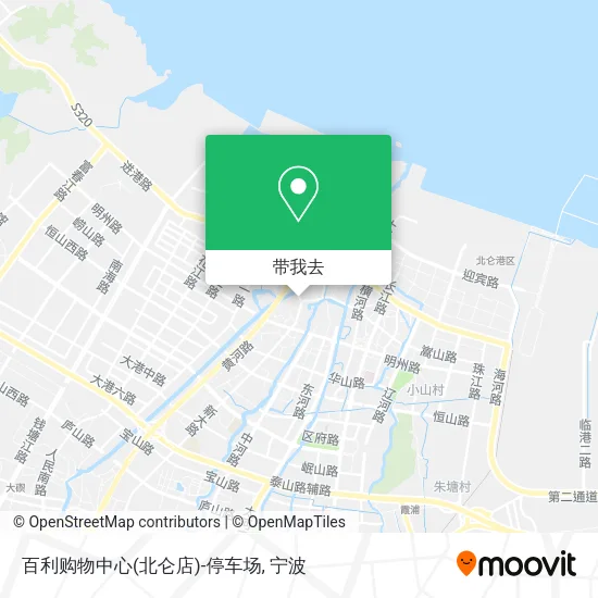 百利购物中心(北仑店)-停车场地图