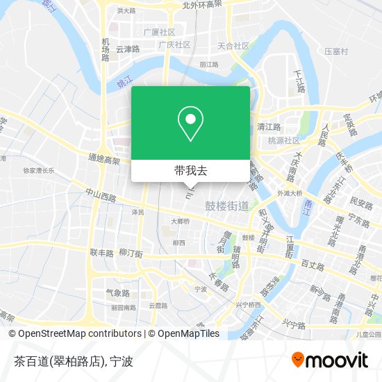 茶百道(翠柏路店)地图