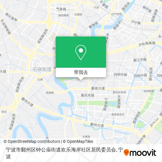 宁波市鄞州区钟公庙街道欢乐海岸社区居民委员会地图