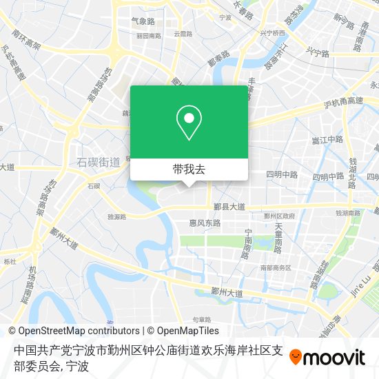 中国共产党宁波市勤州区钟公庙街道欢乐海岸社区支部委员会地图
