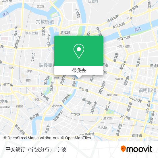 平安银行（宁波分行）地图