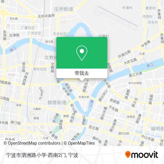 宁波市泗洲路小学-西南2门地图