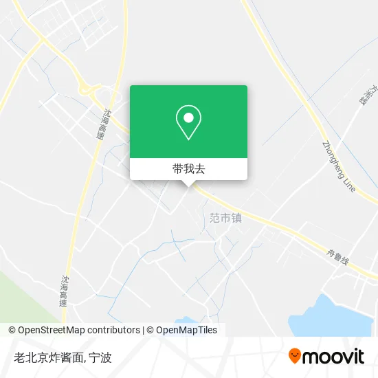 老北京炸酱面地图
