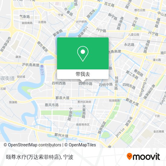 颐尊水疗(万达索菲特店)地图