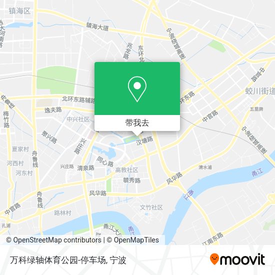 万科绿轴体育公园-停车场地图