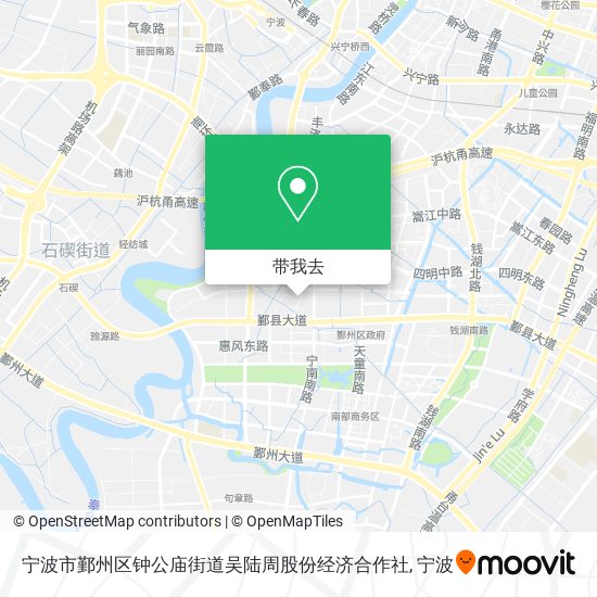 宁波市鄞州区钟公庙街道吴陆周股份经济合作社地图